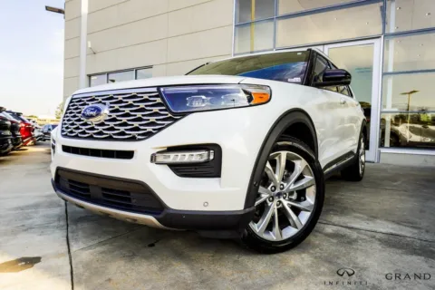 White 2021 Ford Explorer Platinum for sale in Macon, GA