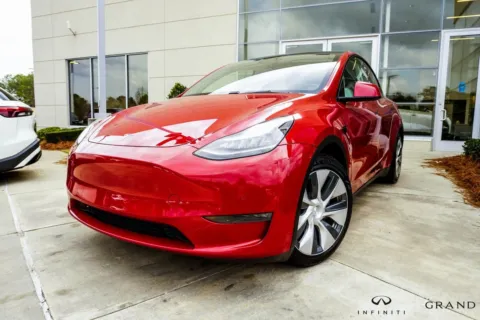 Red 2021 Tesla Model Y Long Range for sale in Macon, GA