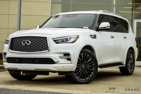 White 2023 INFINITI QX80 Sensory for sale in Macon, GA