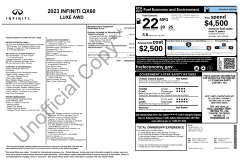 Another view of 2023 INFINITI QX60 LUXE for sale in Macon, GA at Grand Infiniti of Macon
