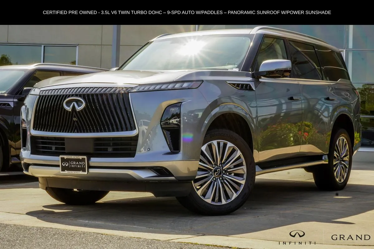 Silver 2025 INFINITI QX80 SENSORY for sale in Macon, GA