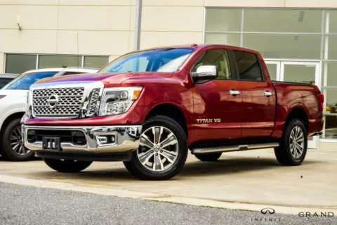 Red 2019 Nissan Titan SL for sale in Macon, GA