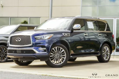 Blue 2019 INFINITI QX80 LUXE for sale in Macon, GA