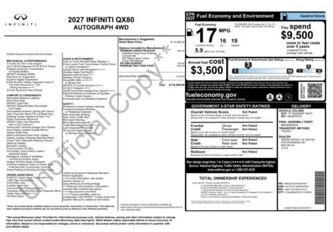 Another view of 2027 INFINITI QX80 AUTOGRAPH for sale in Macon, GA at Grand Infiniti of Macon