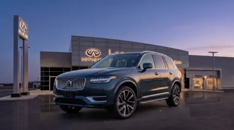 Blue 2021 Volvo XC90 Recharge Plug-In Hybrid T8 Inscription Expression 7 Passenger for sale in Macon, GA