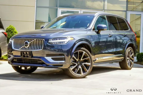 Blue 2021 Volvo XC90 Recharge Plug-In Hybrid T8 Inscription Expression 7 Passenger for sale in Macon, GA