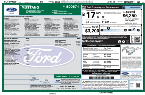 Another view of 2024 Ford Mustang Dark Horse for sale in Macon, GA at Grand Infiniti of Macon