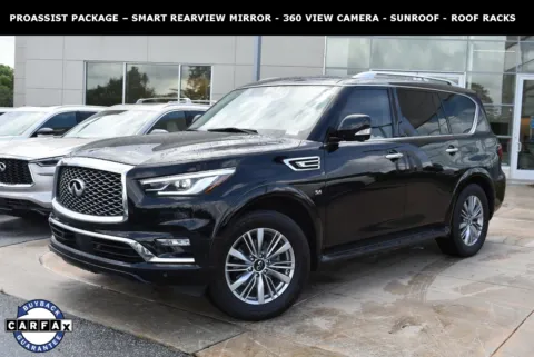 Black 2020 INFINITI QX80 LUXE for sale in Macon, GA