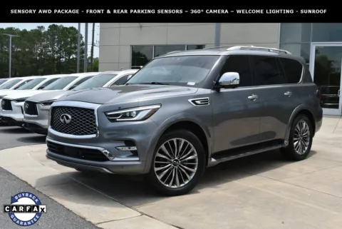 Gray 2021 INFINITI QX80 Sensory for sale in Macon, GA
