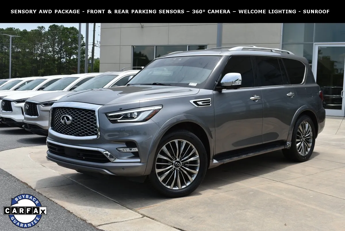 Gray 2021 INFINITI QX80 Sensory for sale in Macon, GA
