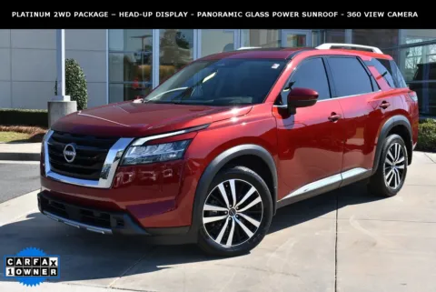 Red 2023 Nissan Pathfinder Platinum for sale in Macon, GA