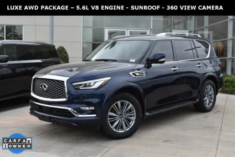 Blue 2023 INFINITI QX80 LUXE for sale in Macon, GA