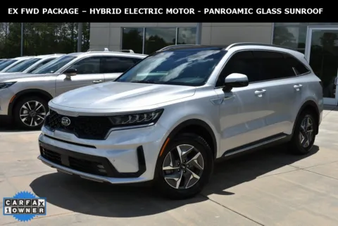 Silver 2021 Kia Sorento Hybrid EX for sale in Macon, GA