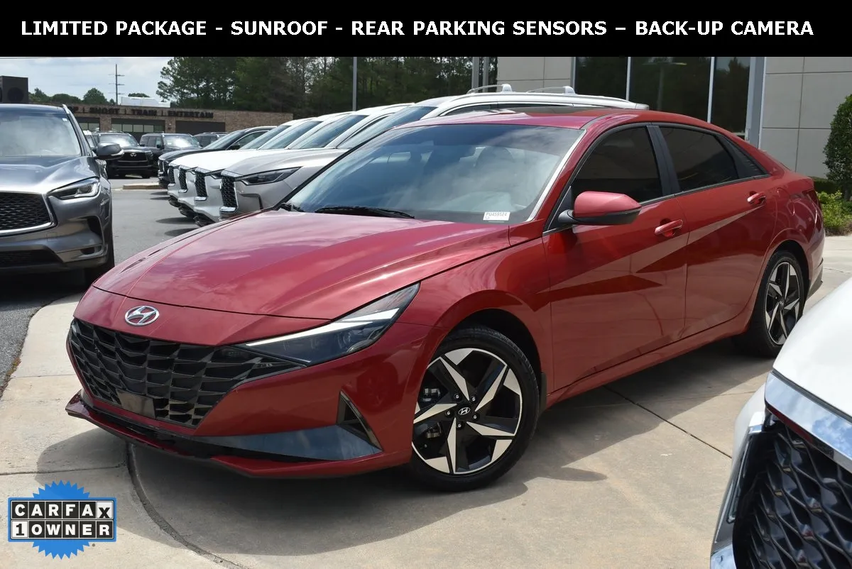 Red 2023 Hyundai Elantra Limited for sale in Macon, GA
