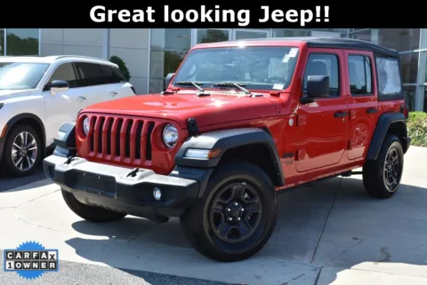 Red 2021 Jeep Wrangler Unlimited Sport for sale in Macon, GA