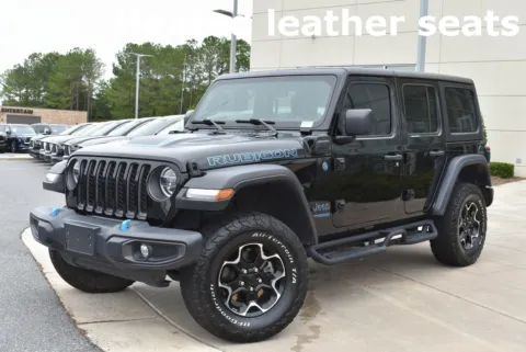 Black 2021 Jeep Wrangler Unlimited Rubicon 4xe for sale in Macon, GA