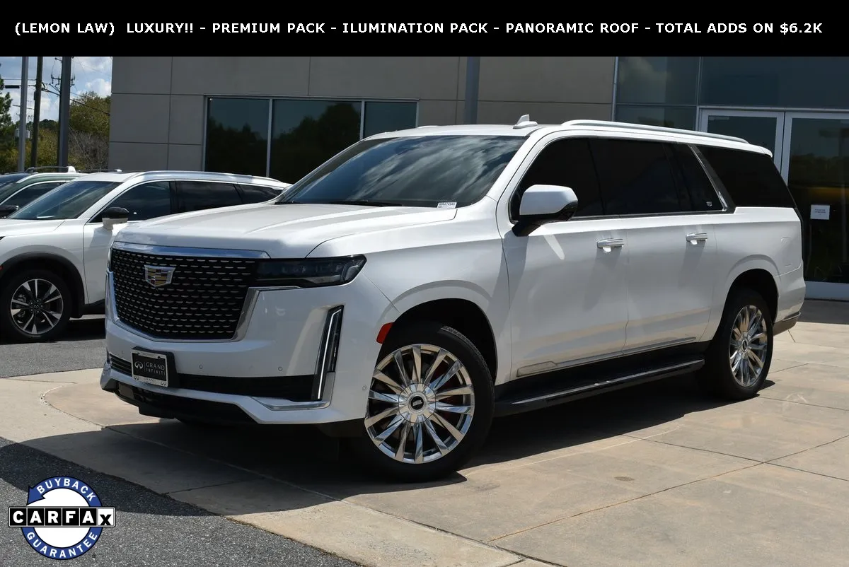 White 2021 Cadillac Escalade ESV Premium for sale in Macon, GA