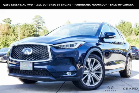 Blue 2021 INFINITI QX50 ESSENTIAL for sale in Macon, GA