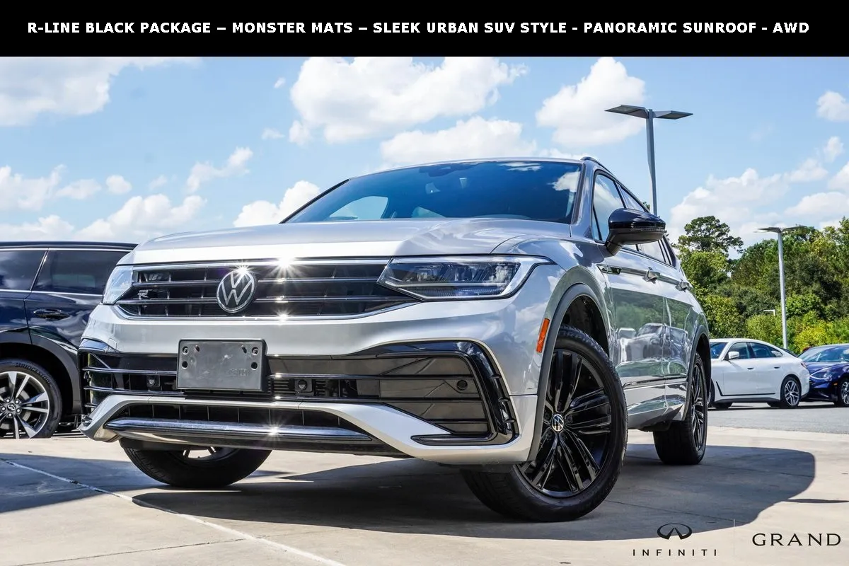 Silver 2022 Volkswagen Tiguan 2.0T SE R-Line Black for sale in Macon, GA