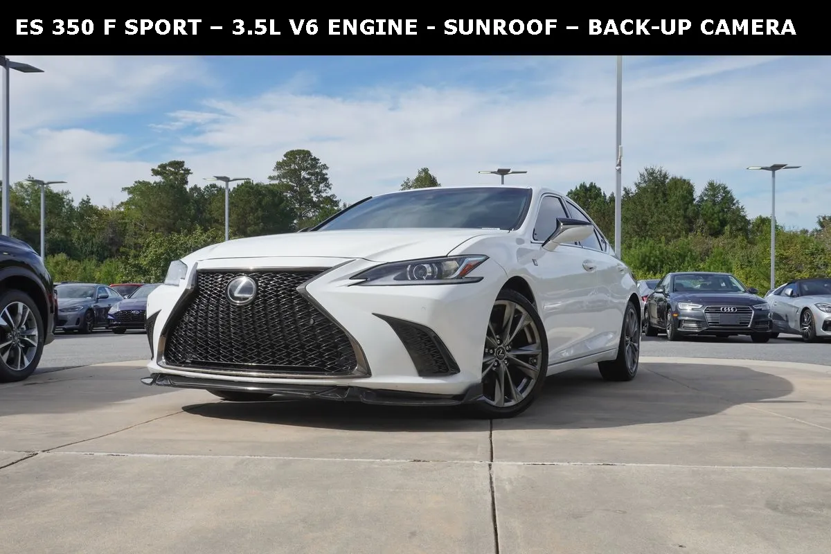 White 2020 Lexus ES 350 F Sport for sale in Macon, GA