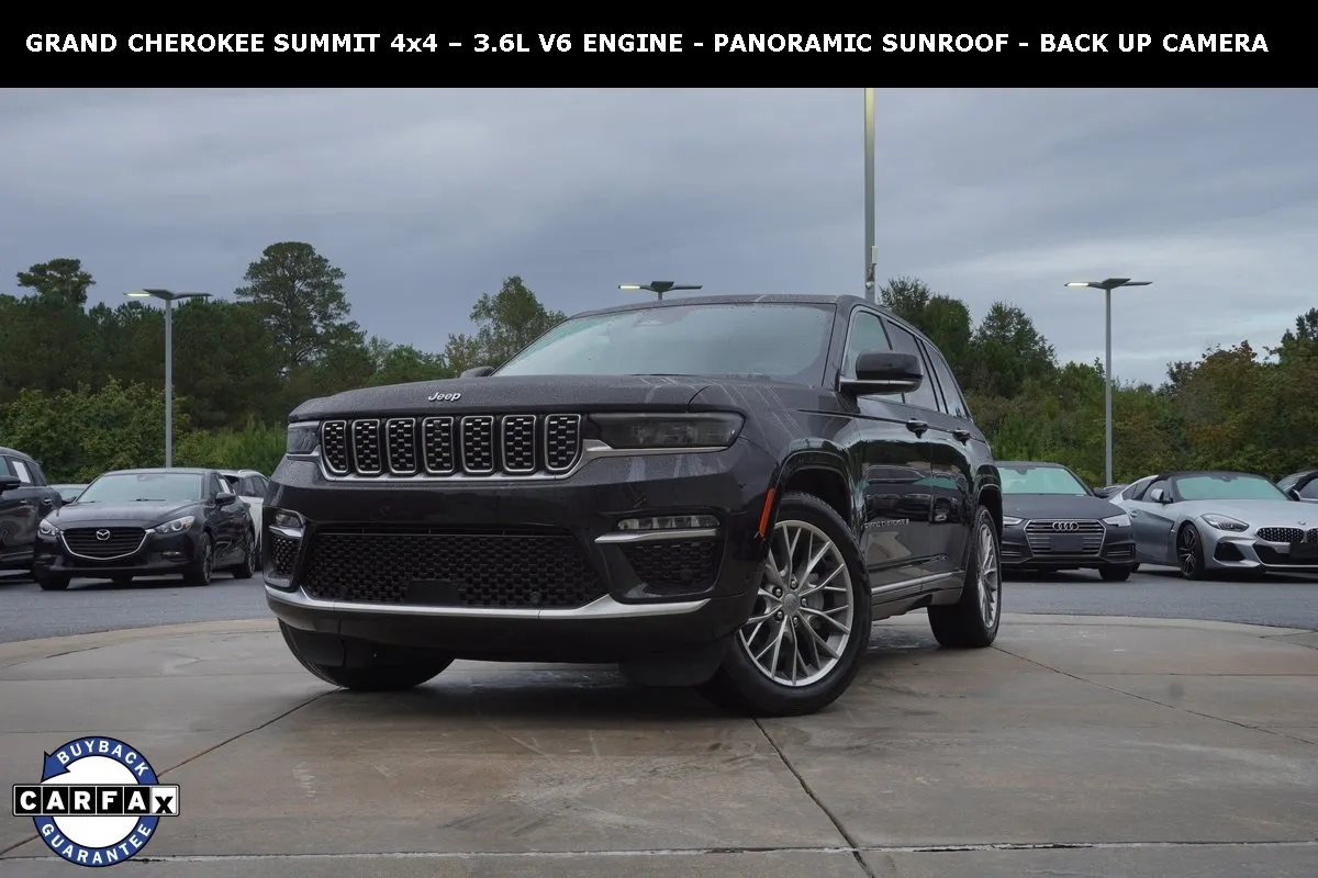 Black 2023 Jeep Grand Cherokee Summit for sale in Macon, GA