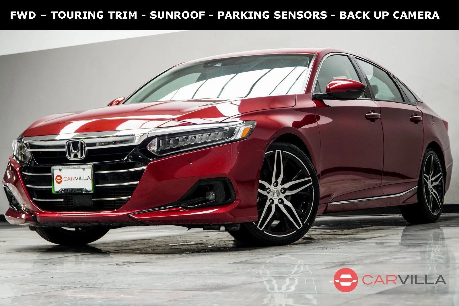 Red 2021 Honda Accord Touring 2.0T for sale in Kennesaw, GA