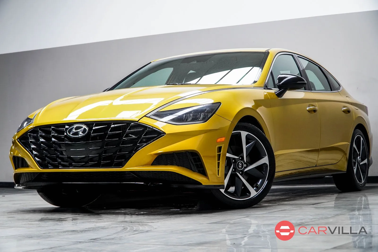 Yellow 2021 Hyundai Sonata SEL Plus for sale in Kennesaw, GA