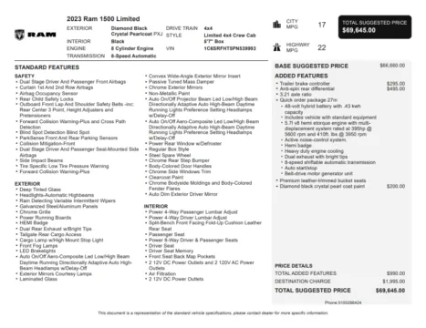 Another view of 2023 Ram 1500 Limited for sale in Kennesaw, GA at Carvilla