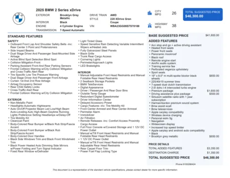 Another view of 2025 BMW 2 Series 228 xDrive Gran Coupe for sale in Kennesaw, GA at Carvilla