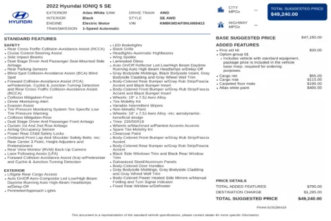 Another view of 2022 Hyundai IONIQ 5 SE for sale in Kennesaw, GA at Carvilla