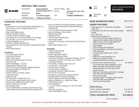 Another view of 2023 Ram 1500 Laramie for sale in Kennesaw, GA at Carvilla