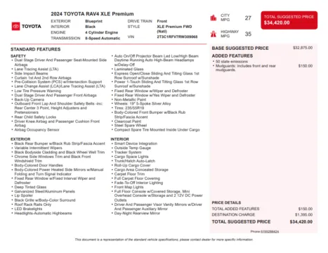 Another view of 2024 Toyota RAV4 XLE Premium for sale in Kennesaw, GA at Carvilla