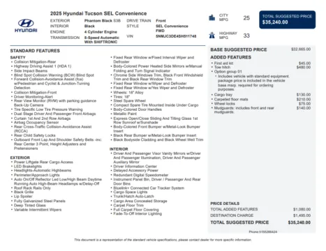Another view of 2025 Hyundai Tucson SEL Convenience for sale in Kennesaw, GA at Carvilla