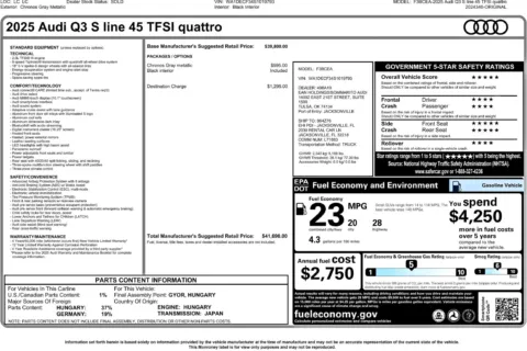 Another view of 2025 Audi Q3 Premium for sale in Kennesaw, GA at Carvilla