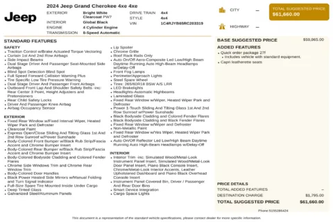 Another view of 2024 Jeep Grand Cherokee 4xe for sale in Kennesaw, GA at Carvilla