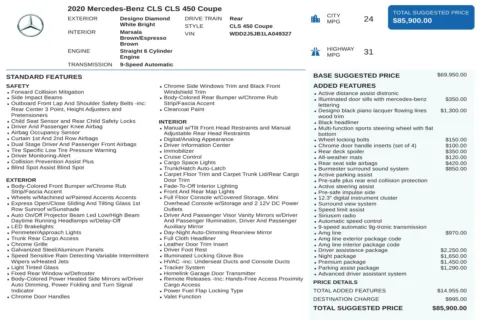 Another view of 2020 Mercedes-Benz CLS 450 for sale in Kennesaw, GA at Carvilla