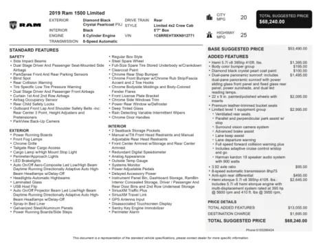 Another view of 2019 Ram 1500 Limited for sale in Kennesaw, GA at Carvilla