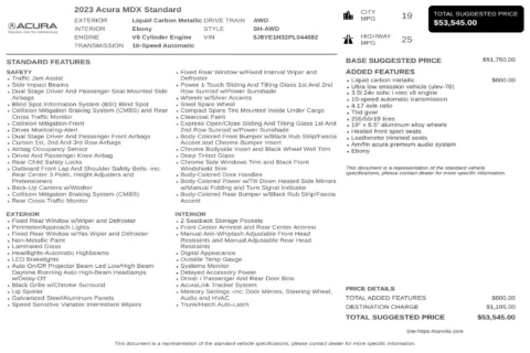Another view of 2023 Acura MDX 3.5L for sale in Kennesaw, GA at Carvilla