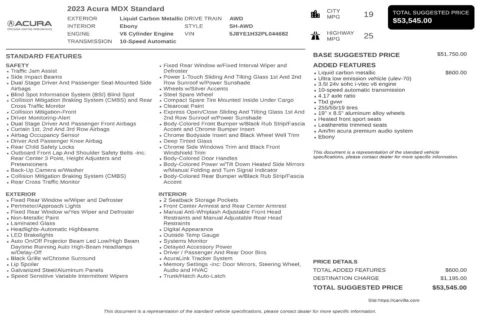 Another view of 2023 Acura MDX 3.5L for sale in Kennesaw, GA at Carvilla
