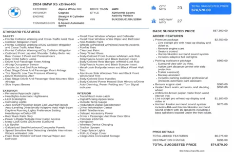 Another view of 2024 BMW X5 xDrive40i for sale in Kennesaw, GA at Carvilla