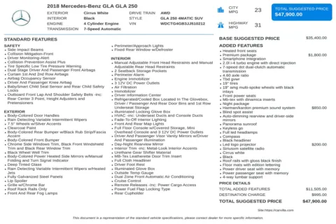 Another view of 2018 Mercedes-Benz GLA 250 for sale in Kennesaw, GA at Carvilla