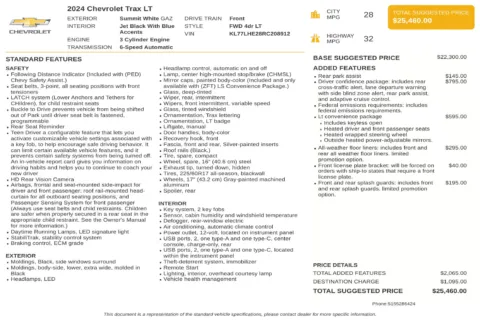 Another view of 2024 Chevrolet Trax LT for sale in Kennesaw, GA at Carvilla