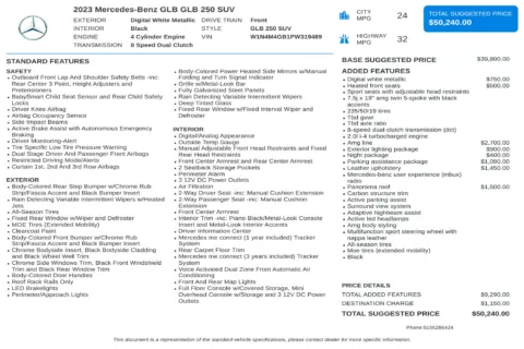 Another view of 2023 Mercedes-Benz GLB 250 for sale in Kennesaw, GA at Carvilla