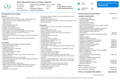 Another view of 2023 Mercedes-Benz E-Class E 350 for sale in Kennesaw, GA at Carvilla