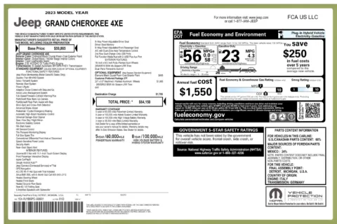 Another view of 2023 Jeep Grand Cherokee 4xe for sale in Kennesaw, GA at Carvilla