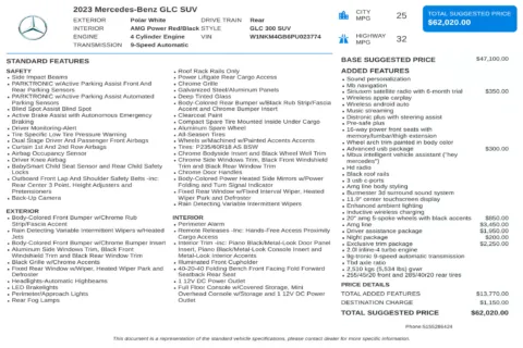Another view of 2023 Mercedes-Benz GLC 300 for sale in Kennesaw, GA at Carvilla