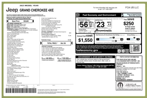 Another view of 2023 Jeep Grand Cherokee 4xe for sale in Kennesaw, GA at Carvilla
