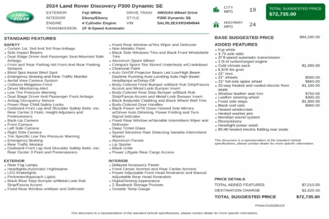 Another view of 2024 Land Rover Discovery Dynamic SE for sale in Kennesaw, GA at Carvilla