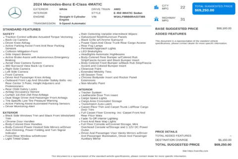 Another view of 2024 Mercedes-Benz E-Class E 450 for sale in Kennesaw, GA at Carvilla