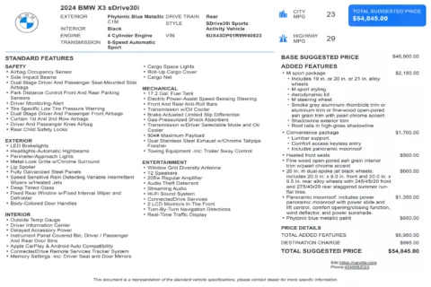 Another view of 2024 BMW X3 sDrive30i for sale in Kennesaw, GA at Carvilla
